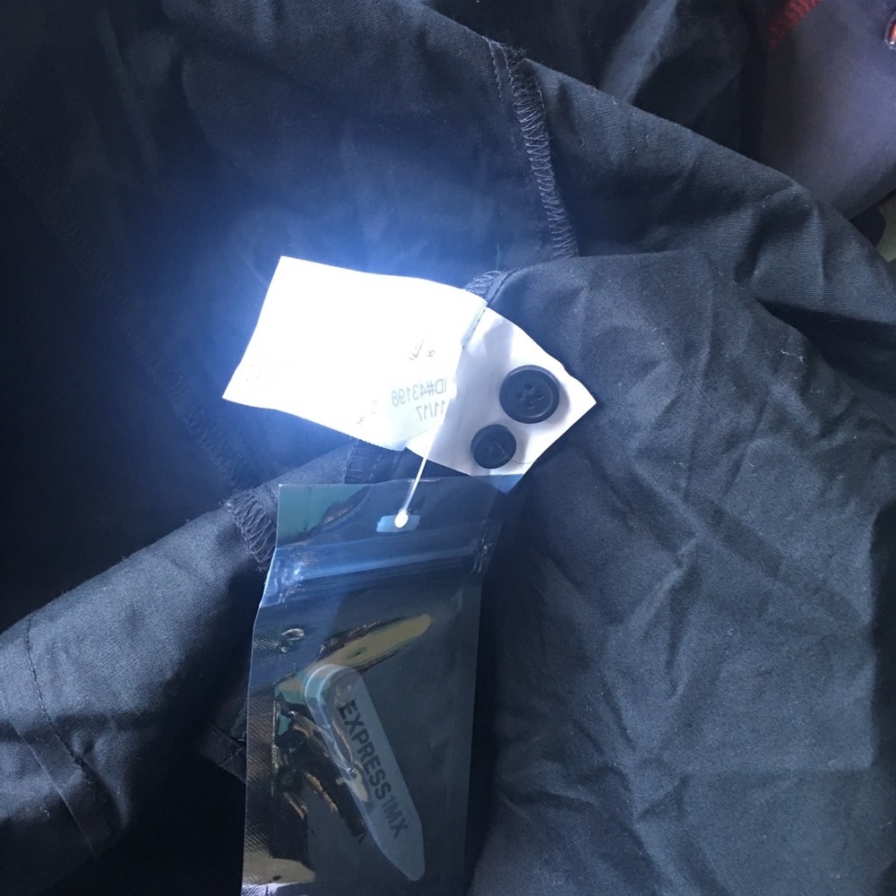 Nwot Express Black Button Down Shirt - image 5